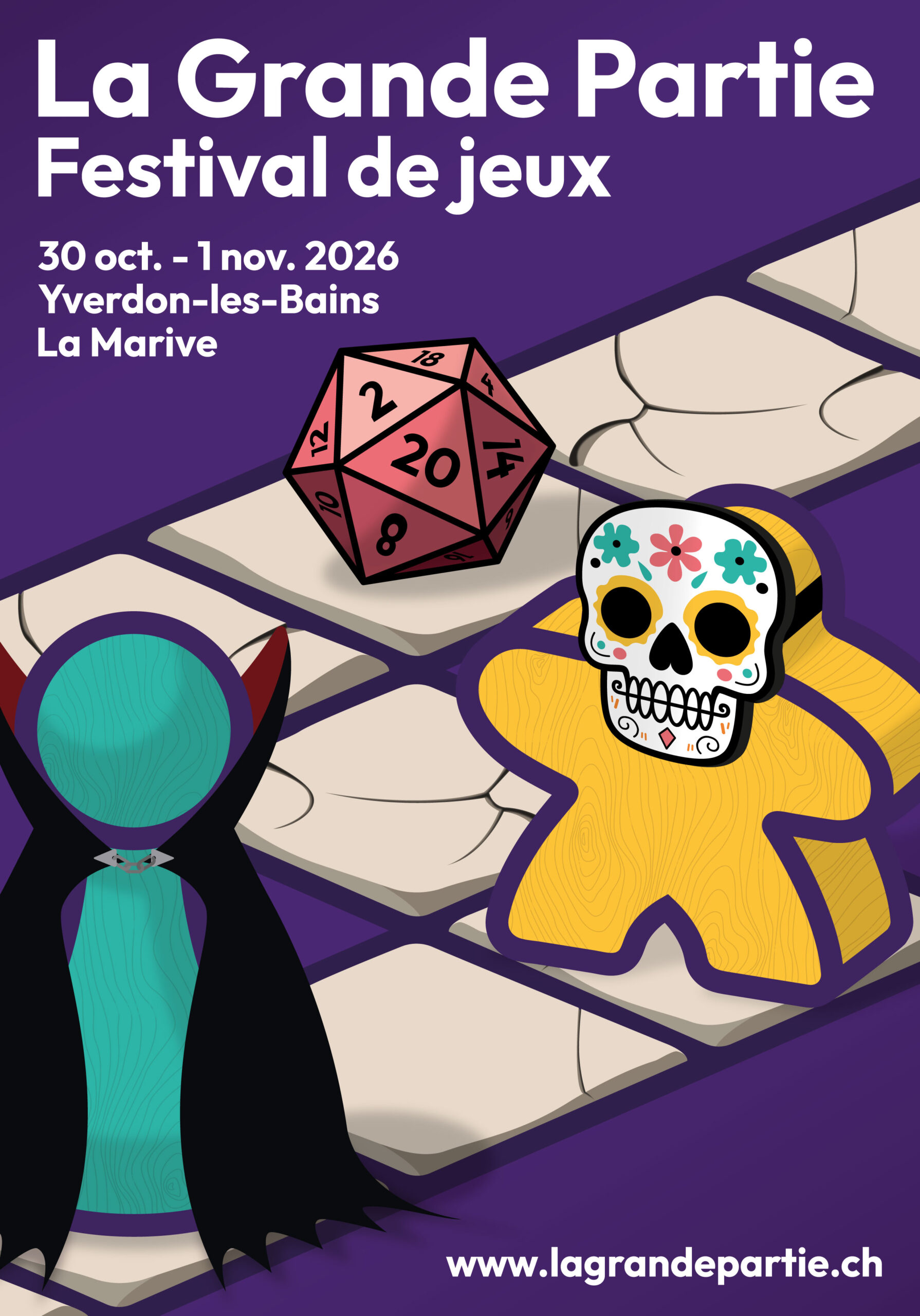 La Grande Partie – Festival de jeux, 30 oct. au 1 nov. 2026, La Marive, Yverdon-les-Bains